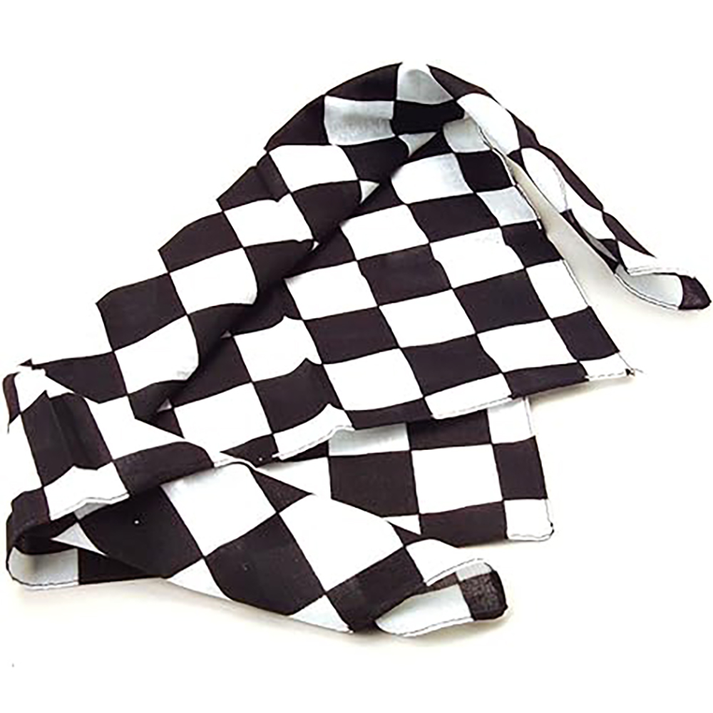 Checkerboard Flag Bandanas Cot - đánh giá và giá Bandana Blank White