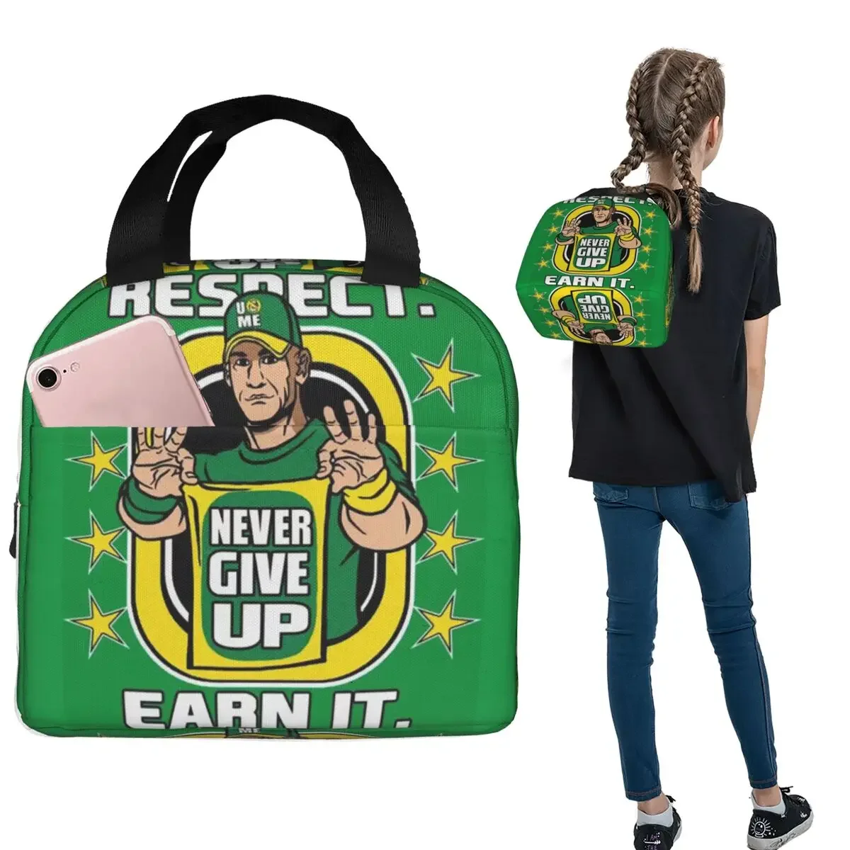 John Cena Never Give Up Insula - đánh giá và giá Tote Bag Sublimation